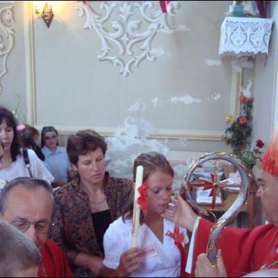 22 august 2009: Administrarea Mirului în Parohia Călugăreni şi filiala Roşiori