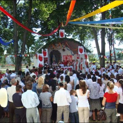 22 august 2009: Administrarea Mirului în Parohia Călugăreni şi filiala Roşiori