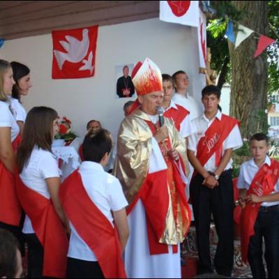 22 august 2009: Administrarea Mirului în Parohia Călugăreni şi filiala Roşiori