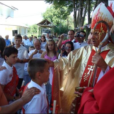 22 august 2009: Administrarea Mirului în Parohia Călugăreni şi filiala Roşiori