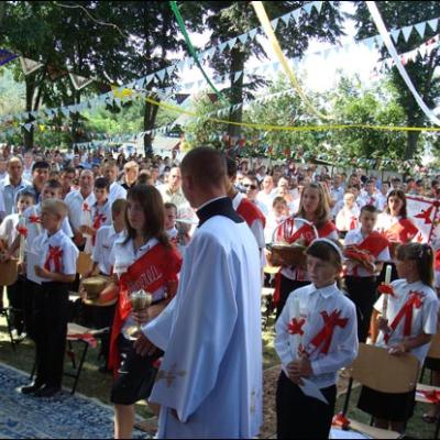 22 august 2009: Administrarea Mirului în Parohia Călugăreni şi filiala Roşiori