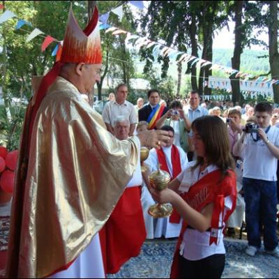 22 august 2009: Administrarea Mirului în Parohia Călugăreni şi filiala Roşiori
