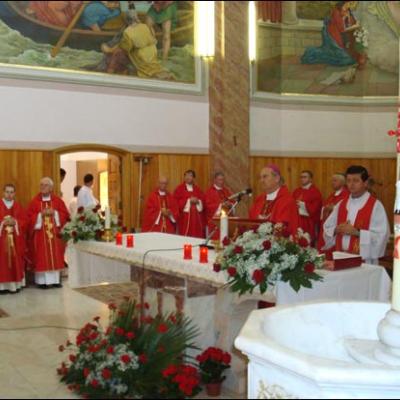 23 august 2009: Administrarea Mirului în Parohia Săbăoani