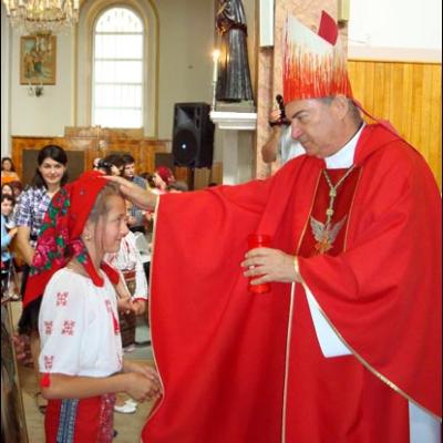 23 august 2009: Administrarea Mirului în Parohia Săbăoani
