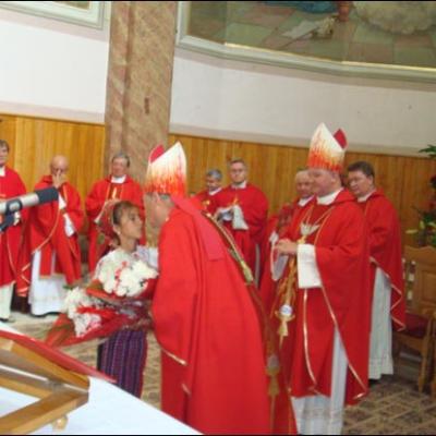 23 august 2009: Administrarea Mirului în Parohia Săbăoani