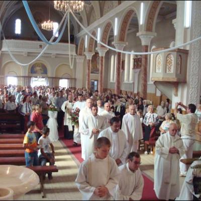 24 august 2009: Mărgineni: Binecuvântarea oratoriului şi lansarea monografiei