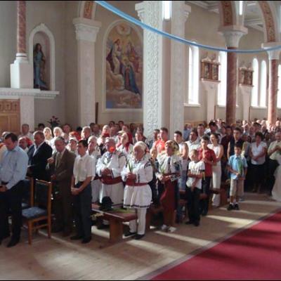24 august 2009: Mărgineni: Binecuvântarea oratoriului şi lansarea monografiei