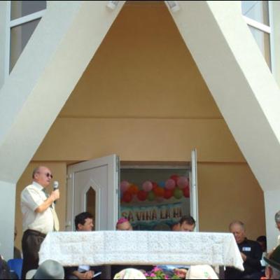 24 august 2009: Mărgineni: Binecuvântarea oratoriului şi lansarea monografiei