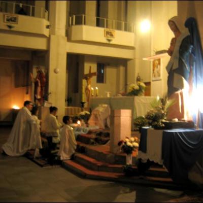 7 octombrie 2009: Iaşi ("Sf. Anton"): Rozariu şi veghere mariană