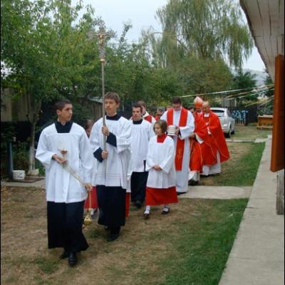 10 octombrie 2009: Administrarea Mirului în Parohia Dancu