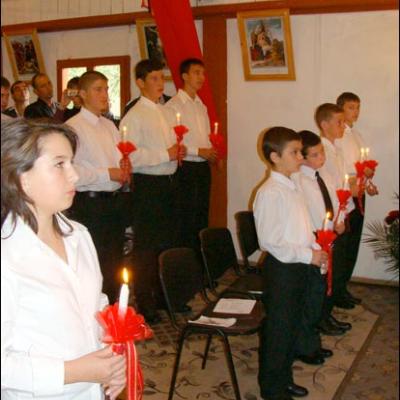 10 octombrie 2009: Administrarea Mirului în Parohia Dancu