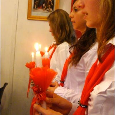 10 octombrie 2009: Administrarea Mirului în Parohia Dancu
