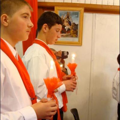 10 octombrie 2009: Administrarea Mirului în Parohia Dancu