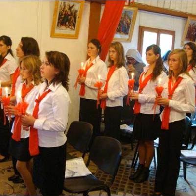 10 octombrie 2009: Administrarea Mirului în Parohia Dancu