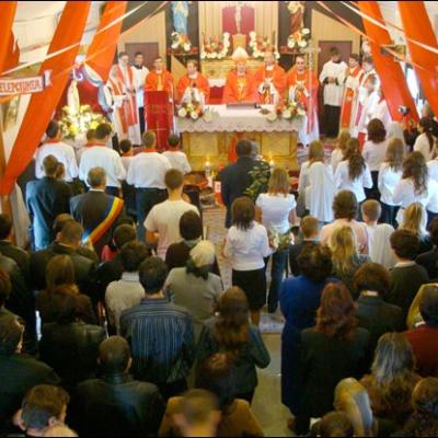 10 octombrie 2009: Administrarea Mirului în Parohia Dancu