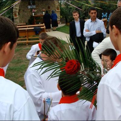 10 octombrie 2009: Administrarea Mirului în Parohia Dancu