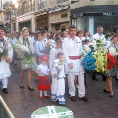 12 octombrie 2009: Zaragoza: Ofrandă de flori adusă Fecioarei Maria