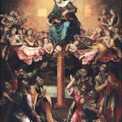 12 octombrie 2009: Zaragoza: Ofrandă de flori adusă Fecioarei Maria