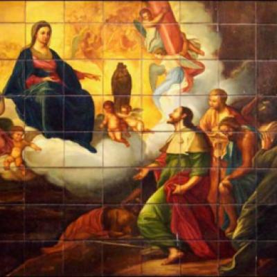 12 octombrie 2009: Zaragoza: Ofrandă de flori adusă Fecioarei Maria