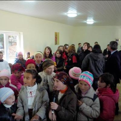 17 octombrie 2009: Gherăeştii Noi: Sfinţirea oratoriului "Maica Speranţa"