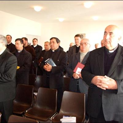 28 octombrie 2009: Traian: Întrunirea membrilor Consiliului Prezbiteral şi ai Consiliului Pastoral Diecezan