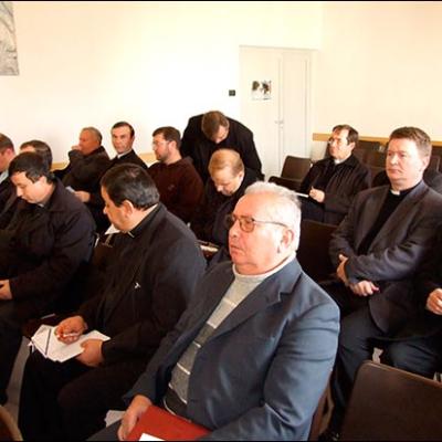 28 octombrie 2009: Traian: Întrunirea membrilor Consiliului Prezbiteral şi ai Consiliului Pastoral Diecezan
