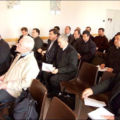 28 octombrie 2009: Traian: Întrunirea membrilor Consiliului Prezbiteral şi ai Consiliului Pastoral Diecezan