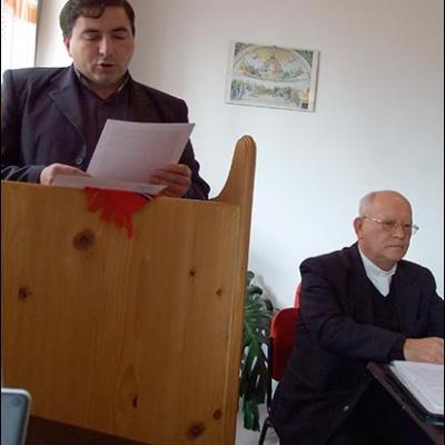 28 octombrie 2009: Traian: Întrunirea membrilor Consiliului Prezbiteral şi ai Consiliului Pastoral Diecezan