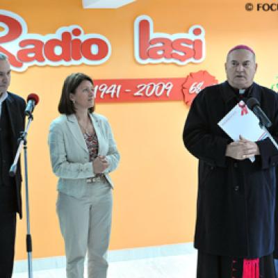 2 noiembrie 2009: Iaşi: Inaugurarea noului bloc de producţie al Radio Iaşi (FOCUS)