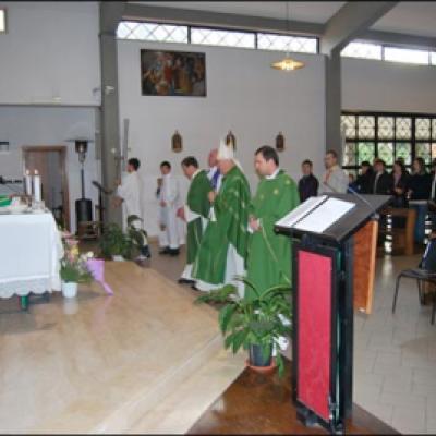 8 noiembrie 2009: Ladispoli: Vizita ep. Petru Gherghel la comunitatea catolică românească