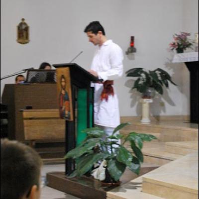 8 noiembrie 2009: Ladispoli: Vizita ep. Petru Gherghel la comunitatea catolică românească