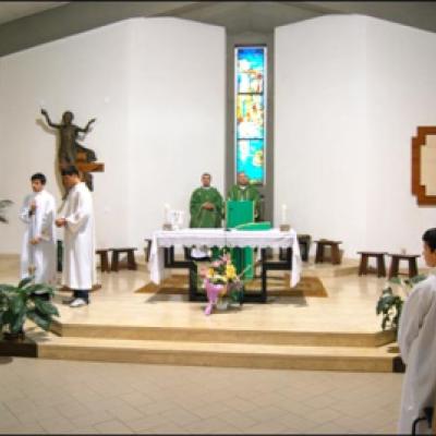 8 noiembrie 2009: Ladispoli: Vizita ep. Petru Gherghel la comunitatea catolică românească