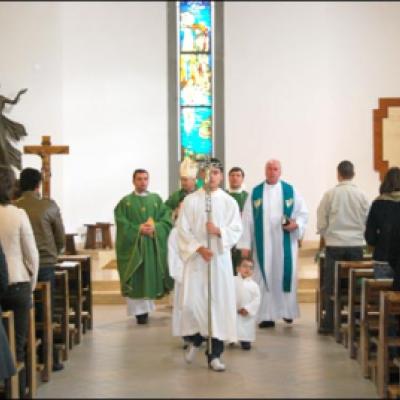 8 noiembrie 2009: Ladispoli: Vizita ep. Petru Gherghel la comunitatea catolică românească