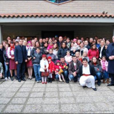 8 noiembrie 2009: Ladispoli: Vizita ep. Petru Gherghel la comunitatea catolică românească