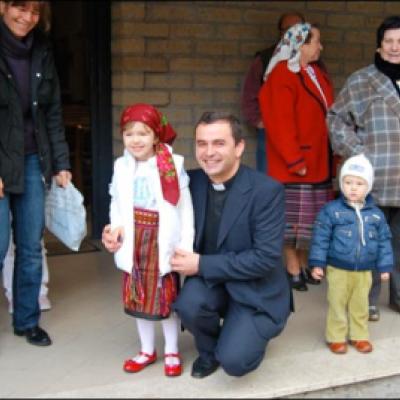 8 noiembrie 2009: Ladispoli: Vizita ep. Petru Gherghel la comunitatea catolică românească