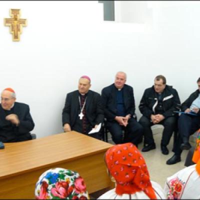 8 noiembrie 2009: Roma: Cardinalul Agostino Vallini la comunitatea românilor catolici