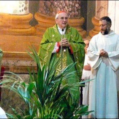 8 noiembrie 2009: Roma: Cardinalul Agostino Vallini la comunitatea românilor catolici