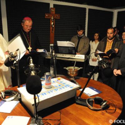 21 noiembrie 2009: Iaşi: Sfinţirea studioului "Radio Maria Iaşi" (Foto: FOCUS/Adrian Cuba)