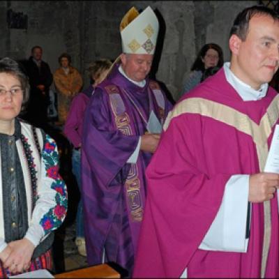 6 decembrie 2009: Köln: Vizita episcopului Aurel Percă la comunitatea românească