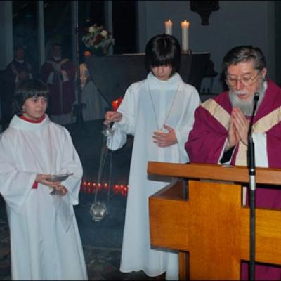 6 decembrie 2009: Köln: Vizita episcopului Aurel Percă la comunitatea românească