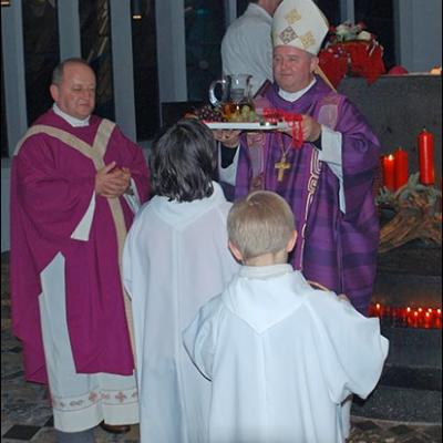 6 decembrie 2009: Köln: Vizita episcopului Aurel Percă la comunitatea românească