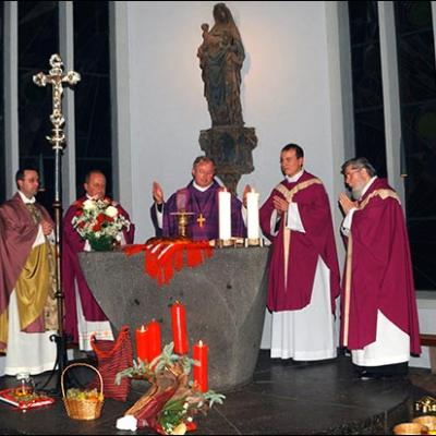 6 decembrie 2009: Köln: Vizita episcopului Aurel Percă la comunitatea românească