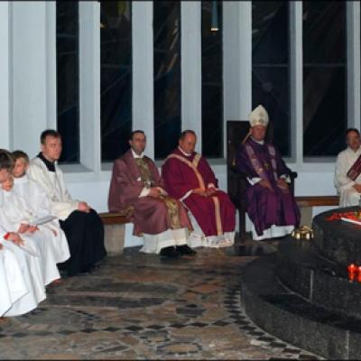 6 decembrie 2009: Köln: Vizita episcopului Aurel Percă la comunitatea românească