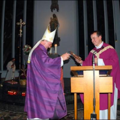 6 decembrie 2009: Köln: Vizita episcopului Aurel Percă la comunitatea românească