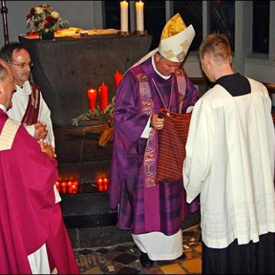 6 decembrie 2009: Köln: Vizita episcopului Aurel Percă la comunitatea românească