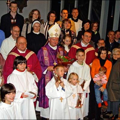6 decembrie 2009: Köln: Vizita episcopului Aurel Percă la comunitatea românească
