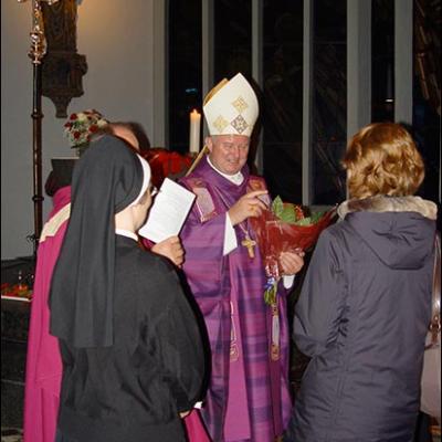 6 decembrie 2009: Köln: Vizita episcopului Aurel Percă la comunitatea românească