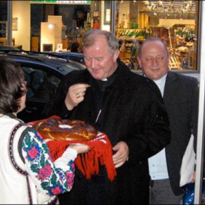 6 decembrie 2009: Köln: Vizita episcopului Aurel Percă la comunitatea românească