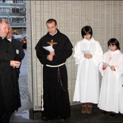 6 decembrie 2009: Köln: Vizita episcopului Aurel Percă la comunitatea românească