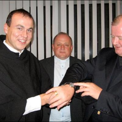 6 decembrie 2009: Köln: Vizita episcopului Aurel Percă la comunitatea românească